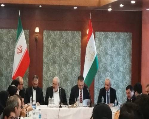 Attendees pictured (left to right): Ms. Zahra Sahaee, Deputy for International Technology Exchange, Organization for the Development of International Scientific and Technological Cooperation; Dr. Latifa Abdulkholiqzoda, Deputy Minister of Education and Science of Tajikistan; Dr. Rezaei, Deputy Head of the Department of International Affairs and Overseas Schools; and Dr. Kamaluddin Haghbin, Head of the Center for International Scientific Cooperation of the Research Institute.